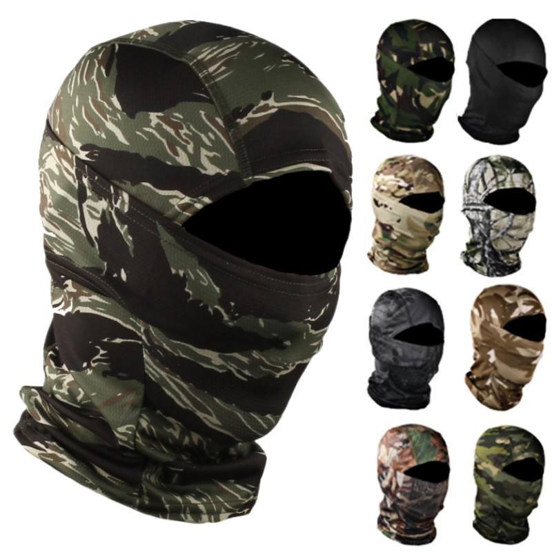 Masker Wajah Cagoule Hood Balaclava rajut kustom masker Ski Balaclava merah  muda lubang masker Moto Cagoul topi wol Baklava