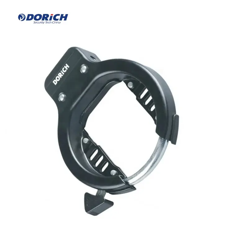 Ring Type Totally Enclosed Steel Pipe Shared Bike Accessories Horseshoe Folding Bicycle Frame Lock