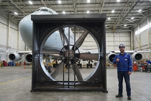 Ventilador de Extracción Gigante de 98 Pulgadas |   Sin Tiempo de Espera, Stock en Almacén de EE. UU., Grado Industrial para Refrigeración de Granjas y Almacenes por Bonawind - Product Image 3
