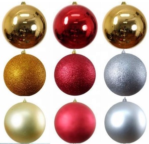 Conception personnalisée Peinte À La Main Grande <span class=keywords><strong>Boule</strong></span> <span class=keywords><strong>De</strong></span> <span class=keywords><strong>Noël</strong></span> En Plastique - Product Image 5