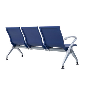 Silla de espera industrial nacional GY-AL93PU de tres plazas con reposabrazos para uso en aeropuertos, estaciones de tren y hospitales - Product Image 2