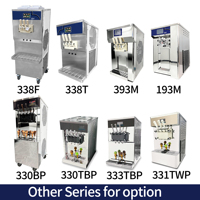 Mvckyi Máquina Combinada Automática al por Mayor para Granizados, 3 Sabores, para Yogur, Sundae y Bebidas Congeladas Suaves, para Dispensación de Snacks