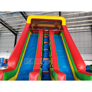 Tobogán Inflable Doble de Colores, Tobogán Inflable de PVC Resistente de Grado Comercial Apto para Eventos de Alquiler. - Product Image 6