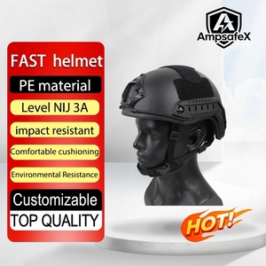 Casque FAST MH High Cut pour adultes, casque tactique léger en aramide pour sports de plein air, skateboard, en fibre de verre ABS rigide - Product Image 1