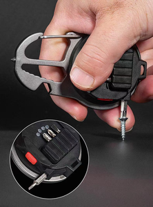 Multi function COB LED Carabiner Keychain Light USB Rechargeable Work Flashlight with Emergency Window Breaker Bottle Opener - Product Image 5