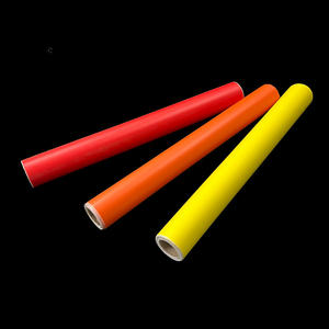 不干胶荧光绿色黄色橙色80微米地块乙烯基工厂供应pvc膜彩色乙烯基荧光切割乙烯基 - Product Image 2