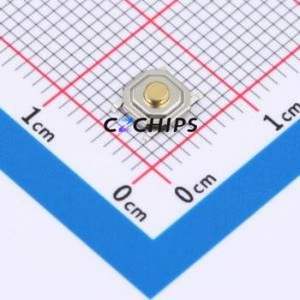 G4B183310 Tactile Switch SMD-4P,5.2x5.2mm Switch Single Pole Single Throw Round Button 2.6N Vertical Mount - Product Image 1