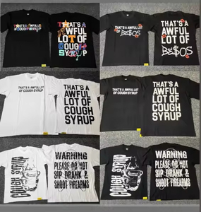 Hochwertige T-Shirts im Y2K-Streetwear-Stil, Spitzenqualität aus 100 % Baumwolle, T-Shirt für Herren mit „THAT'S AN AWFUL <span class=keywords><strong>LOT</strong></span> <span class=keywords><strong>OF</strong></span> COUGH SYRUP“-Aufdruck - Product Image 2