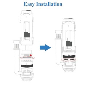 Joint d'étanchéité en silicone pour réservoir de chasse d'eau, économiseur d'eau, garantie 1 an, compatible avec les fuites de 2,5x2,5x0,1 pouces - Product Image 5
