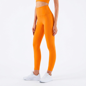 Nouveau design, vêtements de sport actifs, leggings de yoga, taille élastique, couleur unie, séchage rapide, respirant, activités de plein air, leggings OEM - Product Image 1