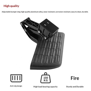 Marchepied latéral rétractable en aluminium pour hayon de camionnette Ford F150 2021-2023, marchepied manuel pliable pour hayon - Product Image 2