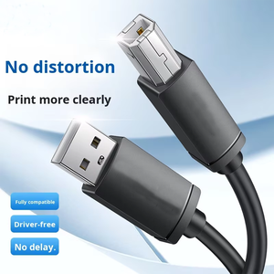 <span class=keywords><strong>USB</strong></span> 2.0 A/B Kare Yazıcı Veri Kablosu Saf Siyah Bakır 4 Çekirdekli Korumalı <span class=keywords><strong>USB</strong></span> B - <span class=keywords><strong>USB</strong></span> A Kablosu - Product Image 4