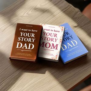 Custom High Quality Your Story Leather-Bound Hardcover A5 Thread Sewing Bound 128 Sheets Birthday Mother's Day Gift Guided - Product Image 3