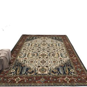 พรมเปอร์เซียลายดอกไม้เรขาคณิตทรงสี่เหลี่ยมผืนผ้า ยี่ห้อว่านซินหลง กันลื่น สำหรับห้องนั่งเล่นและห้องนอน ขนาด 8x10 ฟุต ทำความสะอาดง่าย ซักน้ำได้ - Product Image 5