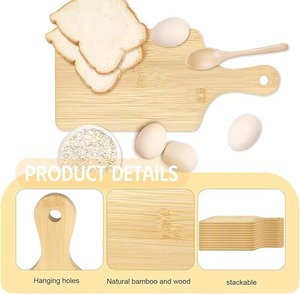 ถาดชาร์เทอรีไม้ไผ่แบบยั่งยืนสำหรับใช้ในห้องครัวถาดแกะสลักเลเซอร์แผ่นไม้ไผ่ - Product Image 4