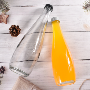Botellas de <span class=keywords><strong>agua</strong></span> <span class=keywords><strong>mineral</strong></span> de bebida de <span class=keywords><strong>vidrio</strong></span> al por mayor claro vacío 330ml 500ml botellas de <span class=keywords><strong>vidrio</strong></span> cónicas de jugo con tapón de rosca - Product Image 3
