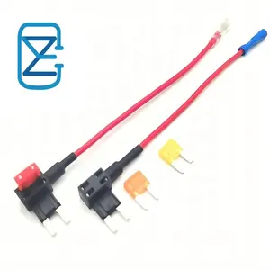 Factory Wholesale Fuse Tap16AWG 150MM Mini Micro Standard Micro3 Micro2 Holder Plug In Blade Fuses Piggyback Mini Fuse Holder