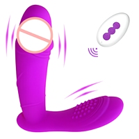 Vibrateur de culotte étanche rechargeable avec télécommande pour stimulation clitoridienne, masturbateur vibrant portable