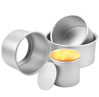 Moule à Gâteau Rond Professionnel en Alliage d'Aluminium de Haute Qualité avec Fond Amovible, Idéal pour Gâteaux au Fromage et Pâtisserie
