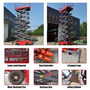 Plataforma de Trabajo Aérea Móvil de Tijera Eléctrica de 4M 6M 8M 10M 12M 14M 16M 18M a Bajo <span class=keywords><strong>Precio</strong></span>, Compra al por Mayor para <span class=keywords><strong>Alquiler</strong></span>/Reventa/Concesionarios - Product Image 4
