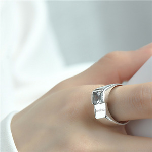 Bague Éternité en Argent Sterling 925 « Porte-Bonheur » Tendance Coréenne Ada Jewelry – Vente en Gros - Product Image 5