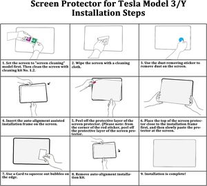 Protection d'écran en verre trempé mat 9H à couverture intégrale pour Tesla Model Y 2025/2026 Model 3 - Product Image 3