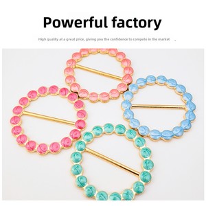 Haut à boutons d'angle pour <span class=keywords><strong>femme</strong></span> avec boucles à clip, vêtement enduit métallique pour fixer le ourlet du t-<span class=keywords><strong>shirt</strong></span> - Product Image 4