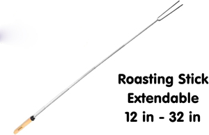 Nhà máy chuyên nghiệp Telescopic BBQ ngã ba <span class=keywords><strong>Marshmallow</strong></span> rang Gậy smoes gậy với tay cầm bằng gỗ 31 đến 81cm - Product Image 3