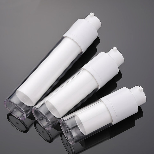 15ml 30ml 50ml Frosted Airless Bottle Skincare Packaging Personal Care Airless Pump Sprayer Screen Printed