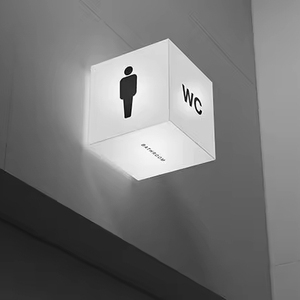 Tuyết Acrylic biểu tượng tùy chỉnh quảng cáo hình chữ nhật dẫn ánh sáng Hộp signage kinh doanh cửa hàng trong nhà ngoài trời vuông đèn LED - Product Image 1