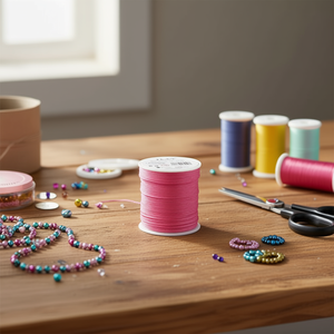 Cordoncino Fucsia Ilan Hilo Cola Raton 2.5mm 50m per Lavori Artigianali - Product Image 3