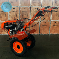Moteur diesel TaiZhouJC-T192D-1 18HP Farm Mud Triller Mini Tillers avec motoculteur à engrenages