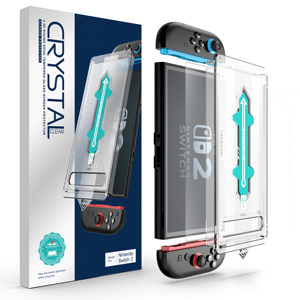 Miếng dán cường lực Full Glue HD trong suốt, không bọt khí cho Nintendo Switch <span class=keywords><strong>2</strong></span> kèm bộ dụng cụ dán dễ dàng, chống bụi - Product Image 1