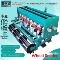Nouveau modèle de semoir agricole à quatre roues, chariot à main intégré, machine de semis et de fertilisation capable de semer des haricots et du riz