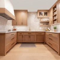 Lemari dapur 3D, Cucina Italia lengkap lemari dapur kayu lapis dengan pintu Pvc