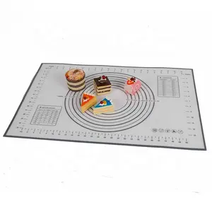 Custom Non-stick 60x40 Transparent Silicone Baking Mat Sheet with Measurements Food Grade Safe Baking Mat 100% Silicone