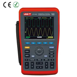 UNI-T UTD1062C60Mhz Máy Hiện Sóng Lưu Trữ Kỹ Thuật Số Cầm Tay 2 Kênh