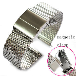 Nouveauté 20mm 22mm maille Milan boucle magnétique métal acier inoxydable <span class=keywords><strong>bracelet</strong></span> de montre <span class=keywords><strong>bracelet</strong></span> de montre chaîne - Product Image 1