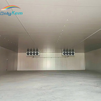 Chambre froide de transformation de poissons de grande capacité pour usine de produits de la mer, congélateur walk-in avec abaisseur de température rapide, chambre froide walk-in