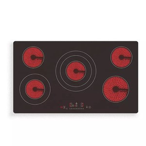 <span class=keywords><strong>Plaque</strong></span> de couverture noire, cuiseur à <span class=keywords><strong>Induction</strong></span> Commercial de nouilles Ramon 5 brûleurs - Product Image 1