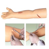Science médicale éducation taille réelle bras humain coupe et suture pratique simulateur incision chirurgicale bras Suture modèle de formation