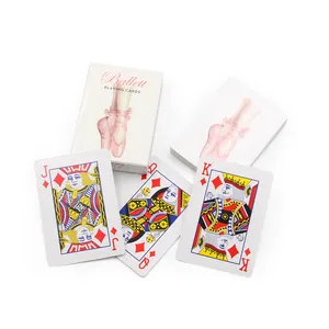 풀 컬러 인쇄 로고 포커 게임 사용자 정의 인쇄 성인 파티 카드 놀이