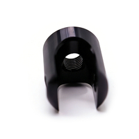 Pièces CNC personnalisées, adaptateur de fixation en U en aluminium anodisé noir, support fileté 1/4 pour caméra, moto, vélo