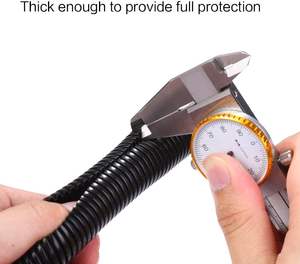 Jiaen 100ftブラック1/4インチスプリットワイヤールームチューブコンジット & 継手 - Product Image 6