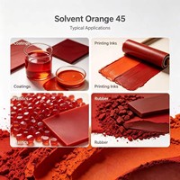 Colorant complexe Solvant Orange 45 à haute polarité et solubilité dans les solvants pour teintures de bois, encres d'impression et coloration de feuilles d'aluminium