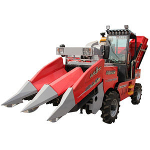 China brand mini two rows self-propelled corn combine harvester maize harvesting machine with peeling system
