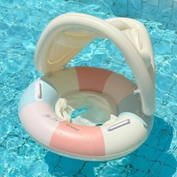 Aufblasbarer PVC-Schwimmsitz für Kinder mit Cartoon-Motiv, Wasserdicht und Sicher, Tragbarer Schwimmring