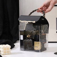 Boîte cadeau personnalisable en acrylique de 3 mm d'épaisseur, recyclable, pour la Saint-Valentin, idéale pour bonbons, autocollants et bougies