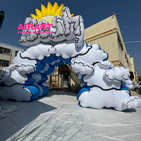 Arc gonflable de publicité d'arche gonflable de nuage d'arche bleue gonflable de nuage