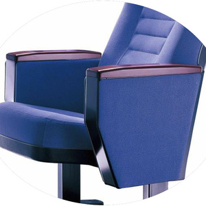 เก้าอี้หอประชุมมาซาโอะ รุ่น Lt-6068 สีน้ำเงิน หุ้มเบาะพร้อมที่วางแขน สำหรับโรงภาพยนตร์และโรงเรียน - Product Image 2